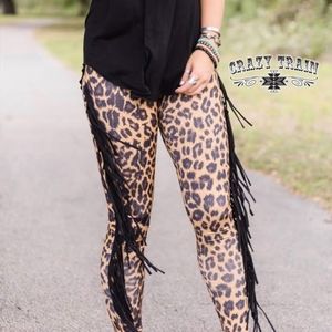 Crazy Train Leggings with Fringe